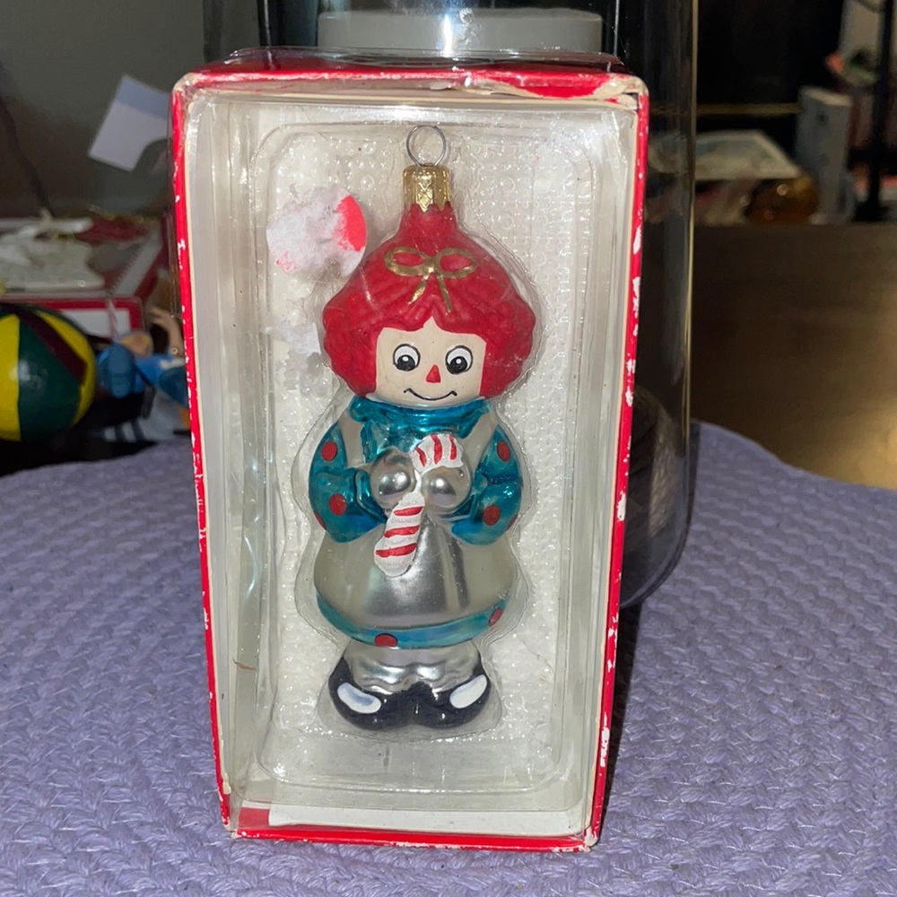 1998 Kurt Adler Raggedy Ann Ornament!